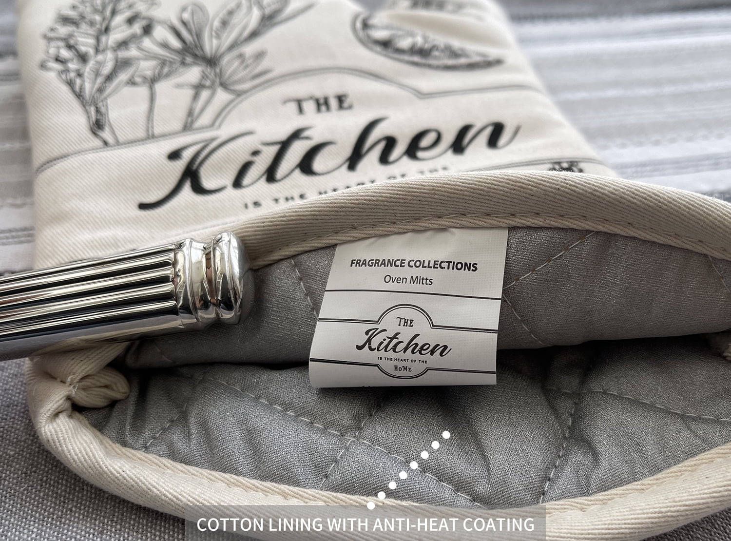 GREVY Cotton Oven Mitts Pot Holder Washclothing 6-Pack Gift Set