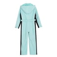 thumbnail image 6 of iiniim Kids Girls Snowsuits Waterproof Ski Suits Jumpsuits Winter Outdoor Skiing Snowboarding Snowsuits with Belt Light Green 14, 6 of 7