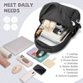 thumbnail image 6 of SYCNB High School Bookbag for Student Book Bags, College Bag Rucksack for Men Large Laptop Travel Backpack Water Resistant Casual Daypack, Lightweight Backpack for Women Simple Backpack, 6 of 8