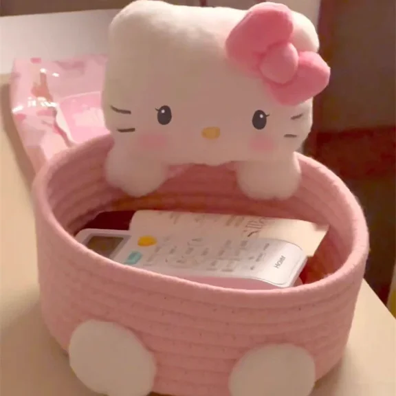 Hello Kitty Storage Basket Box Holiday Birthday Gift Home Decorative