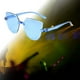thumbnail image 4 of Gafas de sol sin marco Salvador Vintage Gradiente irregular Tonos azul degradado, 4 of 8