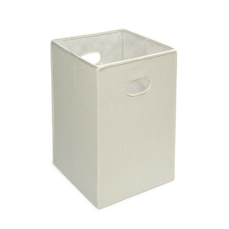 Badger Basket - Folding Hamper/Storage Bin, Ecru