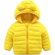 Winter Coats for Kids with Hoods (Padded) Light Puffer Jacket for Baby Boys Girls, Infants, Toddlers