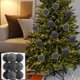 thumbnail image 1 of Adornos de Navidad para árboles, 12 piezas, irrompibles, varios estilos, negro, 1 of 8
