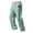 Mint Green, variant on Mens Straight Leg Linen Pants Elastic Drawstring Side Pockets Wrinkle Breathable Lightweight Beach Loose Walking Casual Plus Size Summer Sports Pants