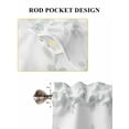 thumbnail image 6 of Spring Emerald Green Eucalyptus 2 Panel Kitchen Curtains for Small Windows, Botanical Leaf Country Bathroom Tier Curtain, Short Window Treatment for Bedroom/Living Room 55"x24", 6 of 6