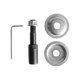 thumbnail image 1 of Eje de muela abrasiva Eje de extensión de amoladora Motor de pulido de acero Adaptador de eje para muela abrasiva Rueda de fibra Rueda de tela Rueda 8mm 92g, 1 of 7