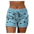 thumbnail image 2 of Yubnlvae Shorts for Women Sweatpants Women, Women Soft and Comfy Activewear Starts Print Shorts with Pockets and Drawstring Gym Shorts Women with Pockets, 2 of 6
