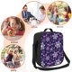 thumbnail image 5 of Balery Christmas Purple Snowflakes Caja de Almuerzo y Bolsa de Almuerzo para Hombres y Mujeres, Bolsa de Almuerzo Reutilizable con Gran Capacidad, Bolsa de Almuerzo Aislada, 5 of 7