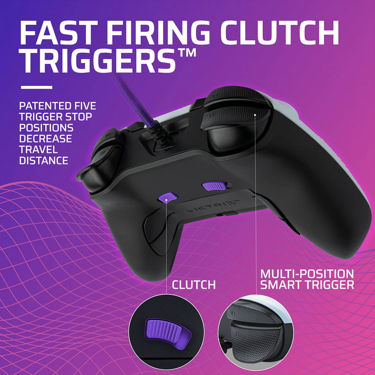 PDP Gaming Victrix Gambit World's Fastest Xbox Controller, Elite Esports  Design with Swappable Pro Thumb Sticks, Custom Paddles, Swappable