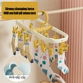 thumbnail image 4 of Foldable Clothes Drying Rack with Pins Multi Functional Laundry Garment Airer for Indoor Outdoor Use Space Saving, 4 of 6