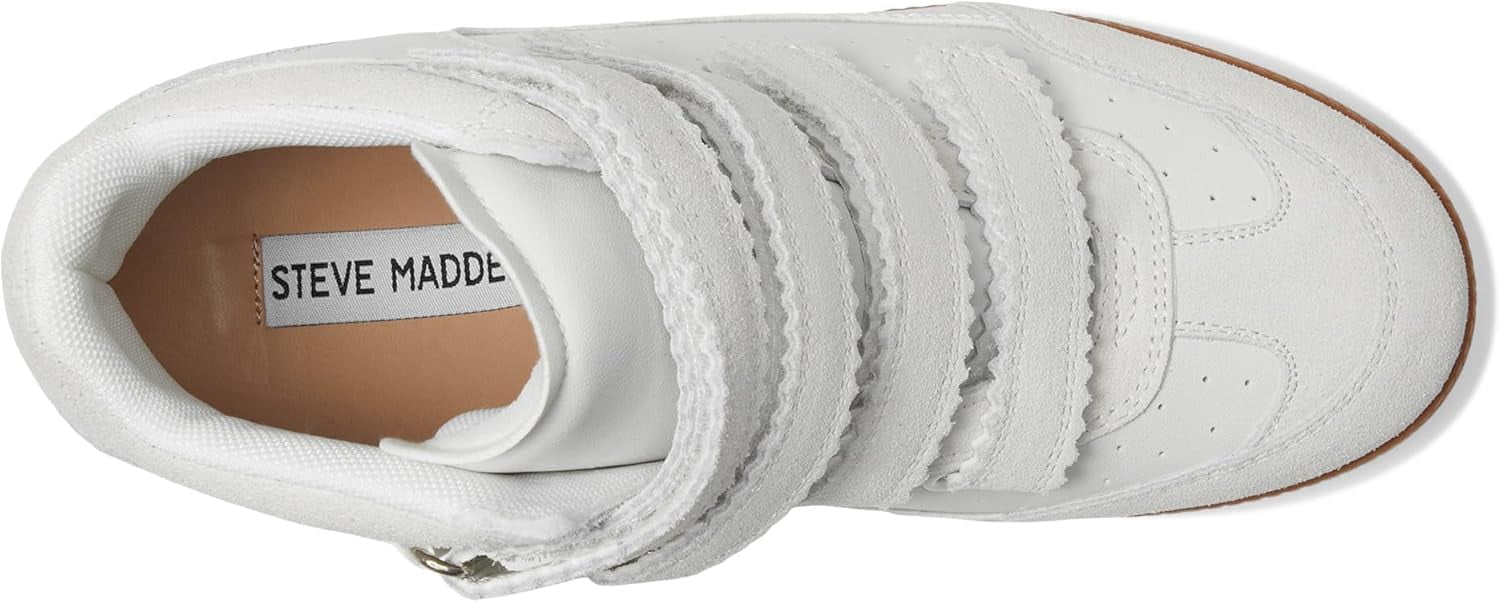 STEVE MADDEN MUSTANG Sneakers White Suede - Walmart.com