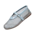thumbnail image 2 of KEVCHE Womens Hollow Out Mesh Mary Jane Shoes, Soft Soled Breathable Flat Casual Footwear, Lightweight Summer Fashion Daily Shoes, Elegant Comfortable Shoes, 2 of 5