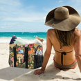 thumbnail image 6 of FORMRS Tote Bag for Women Large Capacity Canvas Travel Foldable Carry On Shopping Handbag, Colorful Mushroom, 6 of 8