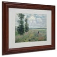 thumbnail image 2 of Trademark Fine Art "The Poppy Field" Matted Framed Canvas Art by Claude Monet, 2 of 3
