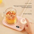thumbnail image 3 of Smart Coffee Cup Warmer with Cute Cat Night Light, Auto Shut Off, 3 Temp Settings, LED Display, Green, 3 of 5