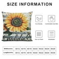 thumbnail image 5 of Nawypu  Thankful Grateful Blessed Sunflower Gifts Farmhouse Soft Throw Pillow Cover Cushion Cover Decor for Sofa Couch Bed Housewarming Gift, 5 of 5