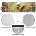 thumbnail image 6 of Yuyamidu Hummingbird Windshield Sunshade Flowers Front Window Sun Shade Foldable Sun Visor for Jeep Wrangler TJ JK JKU Sport Sahara Rubicon 2 Door & 4 Door, 6 of 7