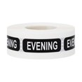thumbnail image 1 of Black Evening Medication Warning Stickers | 0.5 x 1.5" inch - 500 Pack | InStockLabels.com, 1 of 3
