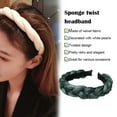 thumbnail image 3 of Hair Hoop Elegant Style Vintage Adjustable Headband Comfortable Wearing Braid Pattern Exquisite Workmanship Wide Simple Headwear, 3 of 7