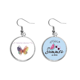thumbnail image 1 of Purple Butterfly Collection Pendientes de sandía verano lóbulo desgaste Unbranded M, 1 of 3