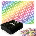 thumbnail image 3 of Ambesonne Colorful Jigsaw Puzzle Durable Cardboard, Eternal Shapes Retro, 1000 pcs, Multicolor, 3 of 6