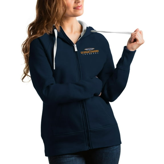 Women's Antigua Navy Georgia Swarm Victory Pullover Hoodie