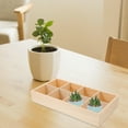 thumbnail image 2 of unbranded  Compartment Flowerpot Tray Wood Display for Planter Pantry Toy Money, 2 of 8