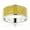 White, variant on Mens Unique Designer 10K Yellow 1.6 Ctw Diamond Wedding Band For Him (Yellow Gold Size 7)