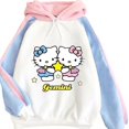 thumbnail image 1 of Sudadera Contraste Color Diseño Gato hermanas, 1 of 3