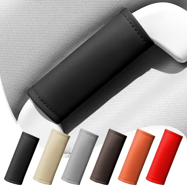Fundas para manillas de puertas de coche - protectores universales de cuero para agarraderas interiores de puertas, 5 colores, antideslizantes y resistentes al desgaste