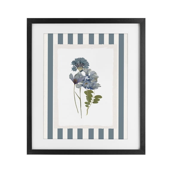 Stupell Industries French Country Summer Memory Flowers Black Framed Print Under Glass, 13 x 16, by Val Rhodes