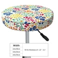 thumbnail image 4 of Lsque Cartoon Flowers Round Bar chair cushion covers Velvet Fabric Premium Comfort Protects from Scratches and Stains for 14-17 Inch Chair- 12 inch, 4 of 7