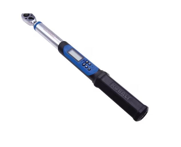 Kobalt 3/8-in Drive Digital Torque Wrench (5-ft lb to 100-ft lb) with Batteries Included