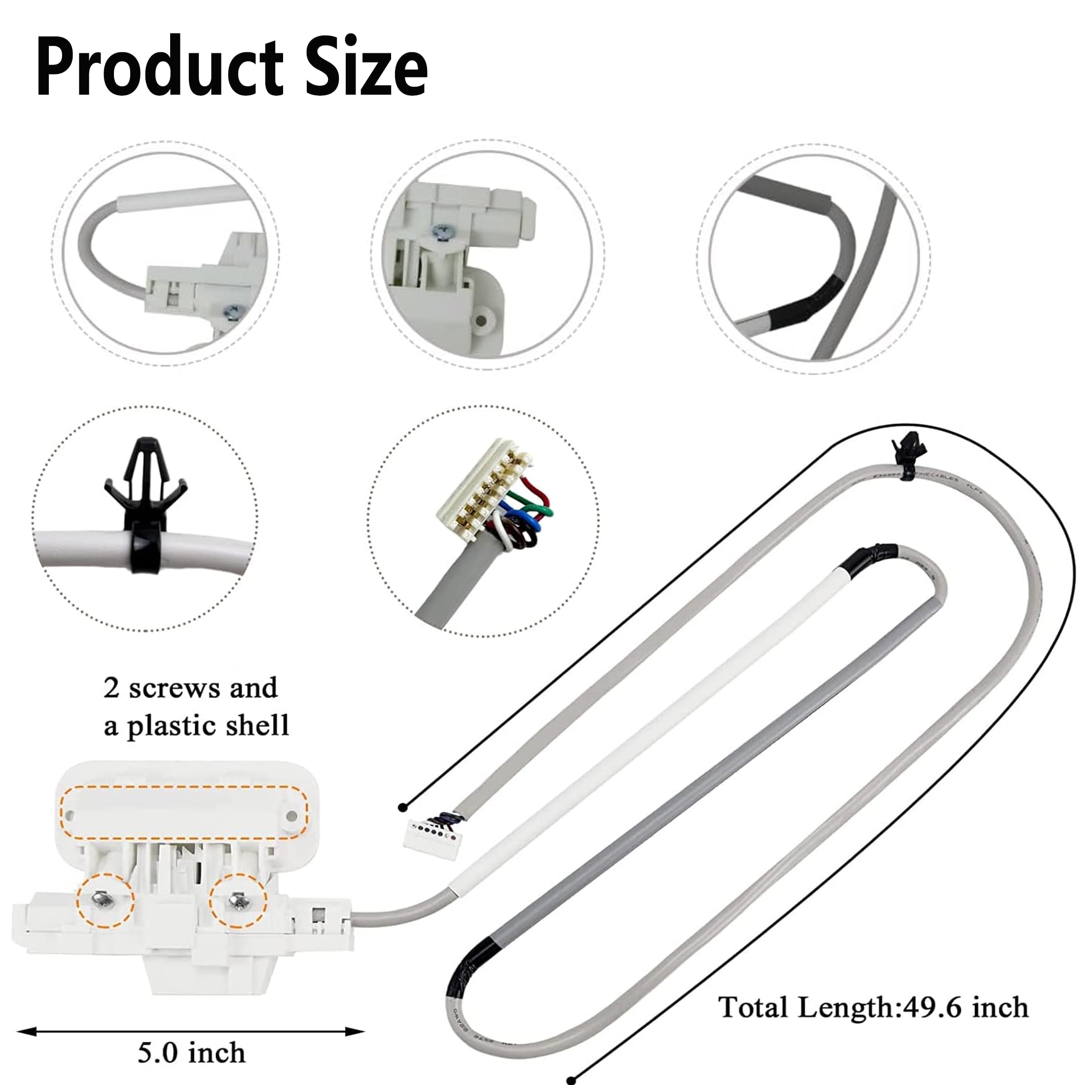 Washer Lid Lock Assembly W10810403 W10861642 W10787836, Washer Door Latch for Whirlpool Cabrio Kenmore Maytag Replace AP5984435 W10787878
