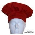 thumbnail image 4 of Adjustable Red Twill Chef's Hat, 4 of 4