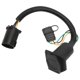 thumbnail image 2 of Conector de remolque de 7 vías, 7 pines Conector de arnés de cableado de 4 pines Arnés de cableado de remolque Plug and Play de plástico con abrazadera Tornillo Tuerca, 2 of 5