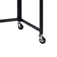 thumbnail image 3 of Hirsh Ready to Assemble 48 Inch Mobile Writer's Desk for Home Office, Black, 3 of 5