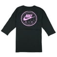 thumbnail image 2 of Nike Men's 3QT Worldwide Quarter Shirt Black Color Shifting Purple Ink, 2 of 2