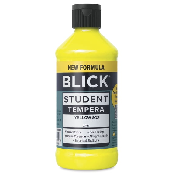 Blick Student Tempera Paint - Yellow, 8 oz bottle