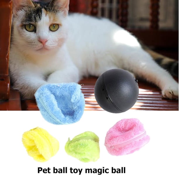 5 uds. Bola de rodillo mágica eléctrica para mascotas, juguetes rodantes divertidos automáticos para perros y gatos