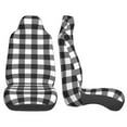 thumbnail image 4 of Fotbe Black White Plaid Pattern Automotive Seat Covers for Cars Trucks and SUVs – Car Seat Covers for Front Seats,Protective Seat Covers,Vehicle Seat Covers, Set of 2, 4 of 9