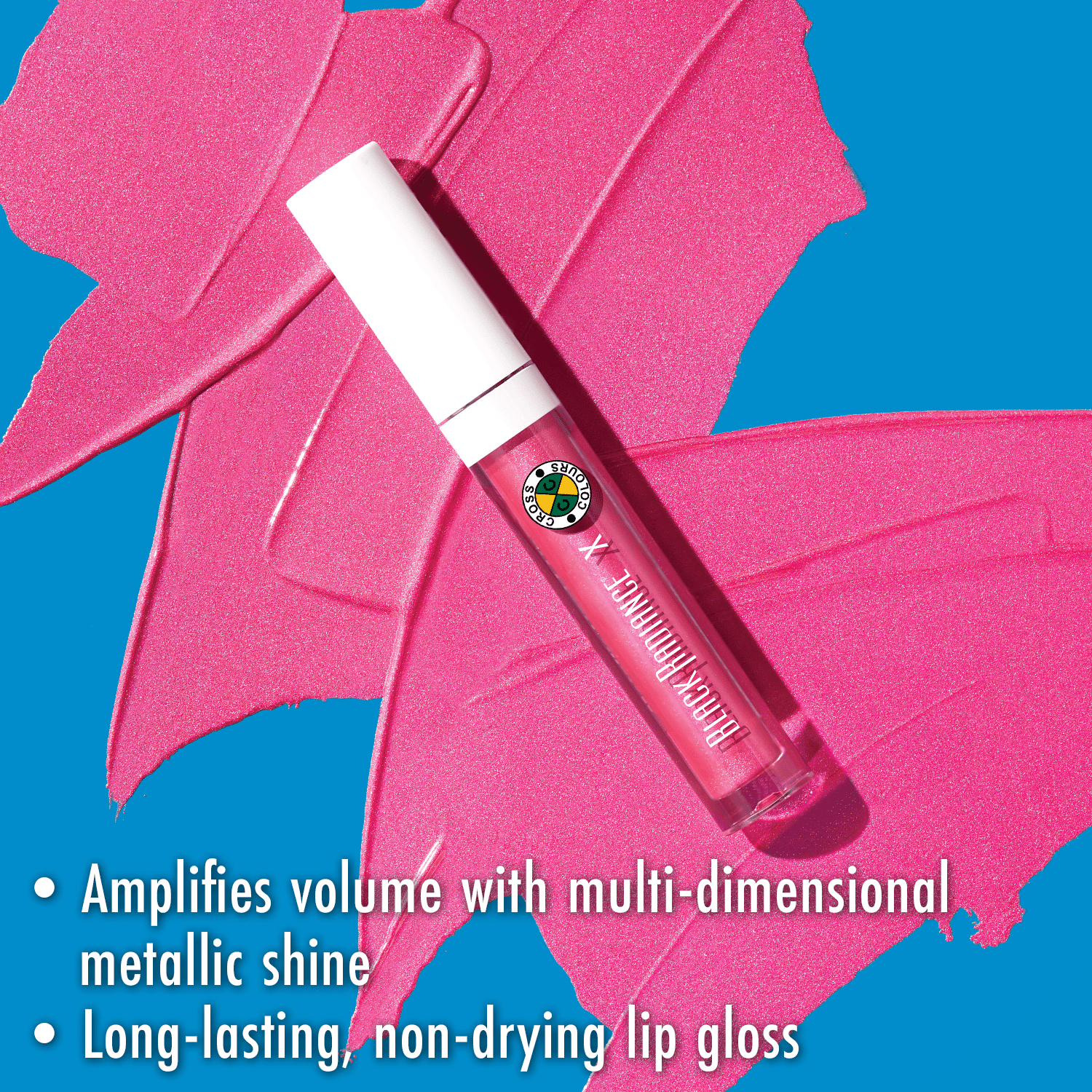 Black Radiance Cross Colours Metallic Liquid Lip in Fresh Drip Pink