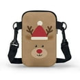 thumbnail image 2 of XYZCANDO Christmas Reindeer Cellphone Crossbody Handbag for Teen Girls Cross Body Purse for Travel Shop Running Over Shoulder Handbag Mini Messenger Purse Portable Coin Purse Wallet Cute Phone Case, 2 of 7