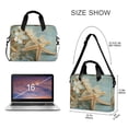 thumbnail image 3 of 16" Laptop Briefcase for Work Travel Laptop Shoulder Bag Carrying Handbag Laptop Case Starfish with Flowers, 3 of 8