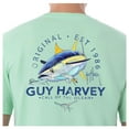 thumbnail image 3 of Guy Harvey Men’s Tuna Core Billfish Collection Short Sleeve Pocket T-Shirt - Beach Glass Large, 3 of 3
