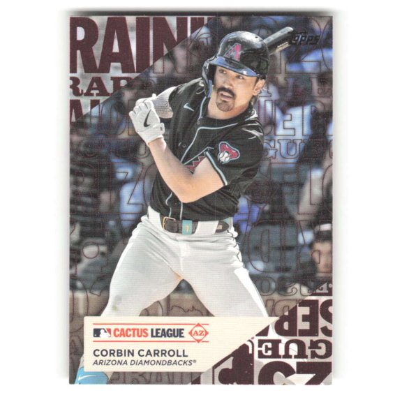 Collectible 2025 Topps Training Grounds #TG-15 Corbin Carroll Arizona Diamondbacks Series 1 MLB Baseball Trading Card