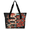 Multicolor 2, variant on Jiaoprinted Vintage United States State Map Tote Bag for Women, Retro Zipper Travel Handbag for Teacher Nurse, Lightweight Work Shoulder Bag