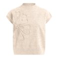 thumbnail image 6 of vigerkar Women's 2026 Spring Sweater Vest Trendy Flower Knit Short Sleeve Cute Pullover Tank Tops Summer Fashion Clothing (Beige, M), 6 of 9