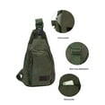 thumbnail image 6 of PULLIMORE Canvas Sling Bag Chest Pack Casual Lightweight Crossbody Backpack for Travel Hiking Cycling (Brown), 6 of 9